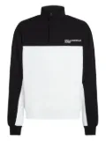 Karl Lagerfeld Jeans colour-block half-zip sweatshirt - Black