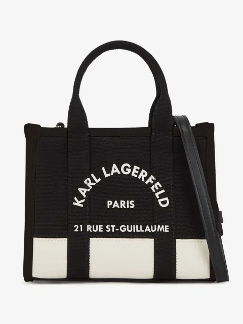 Karl Lagerfeld Rue St-Guillaume canvas tote bag