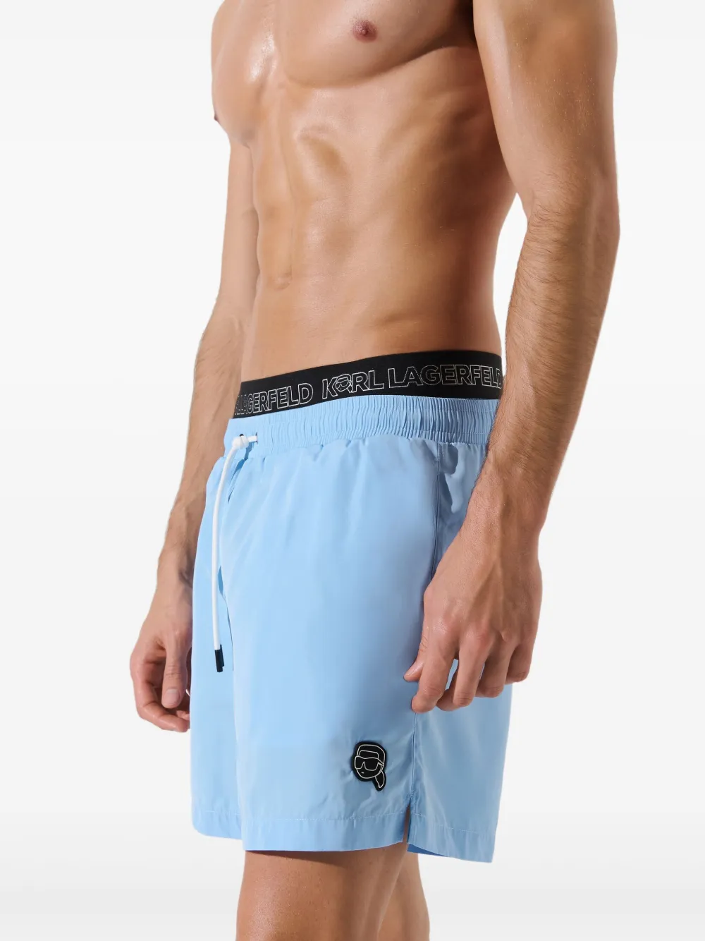 Karl Lagerfeld Ikon zwembroek Blauw