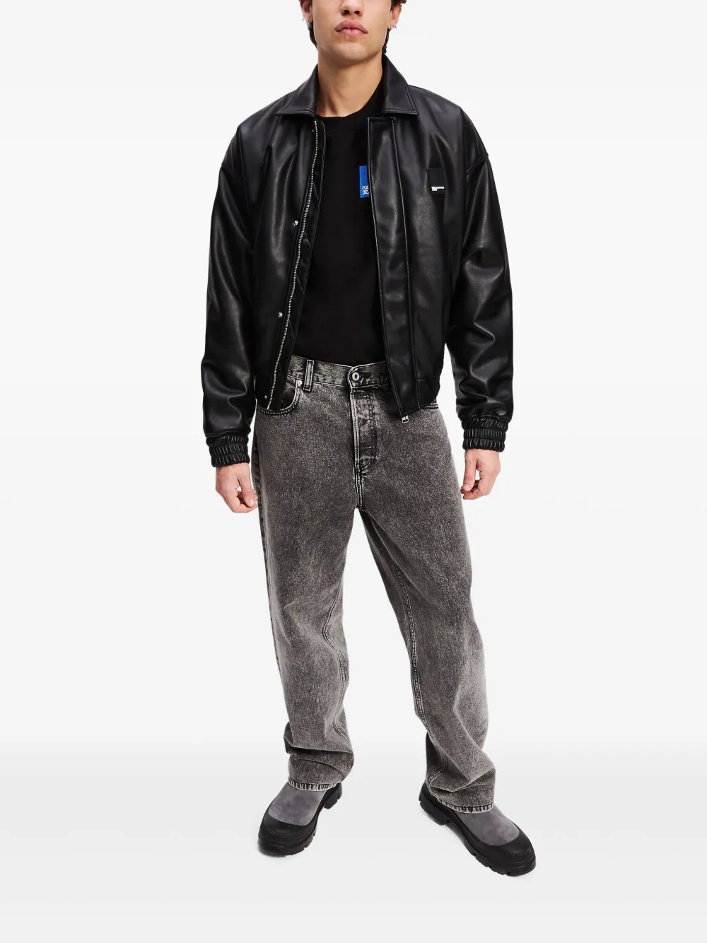 Karl Lagerfeld Jeans zip-up bomber jacket | Bomber Jackets | Image 2