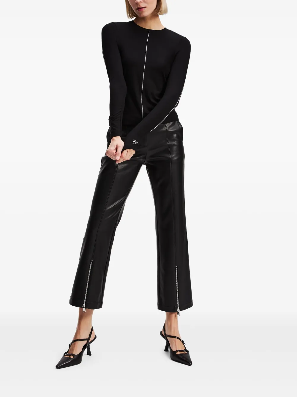 Karl Lagerfeld top con ribetes en contraste | Playeras y jerséis | Image 2