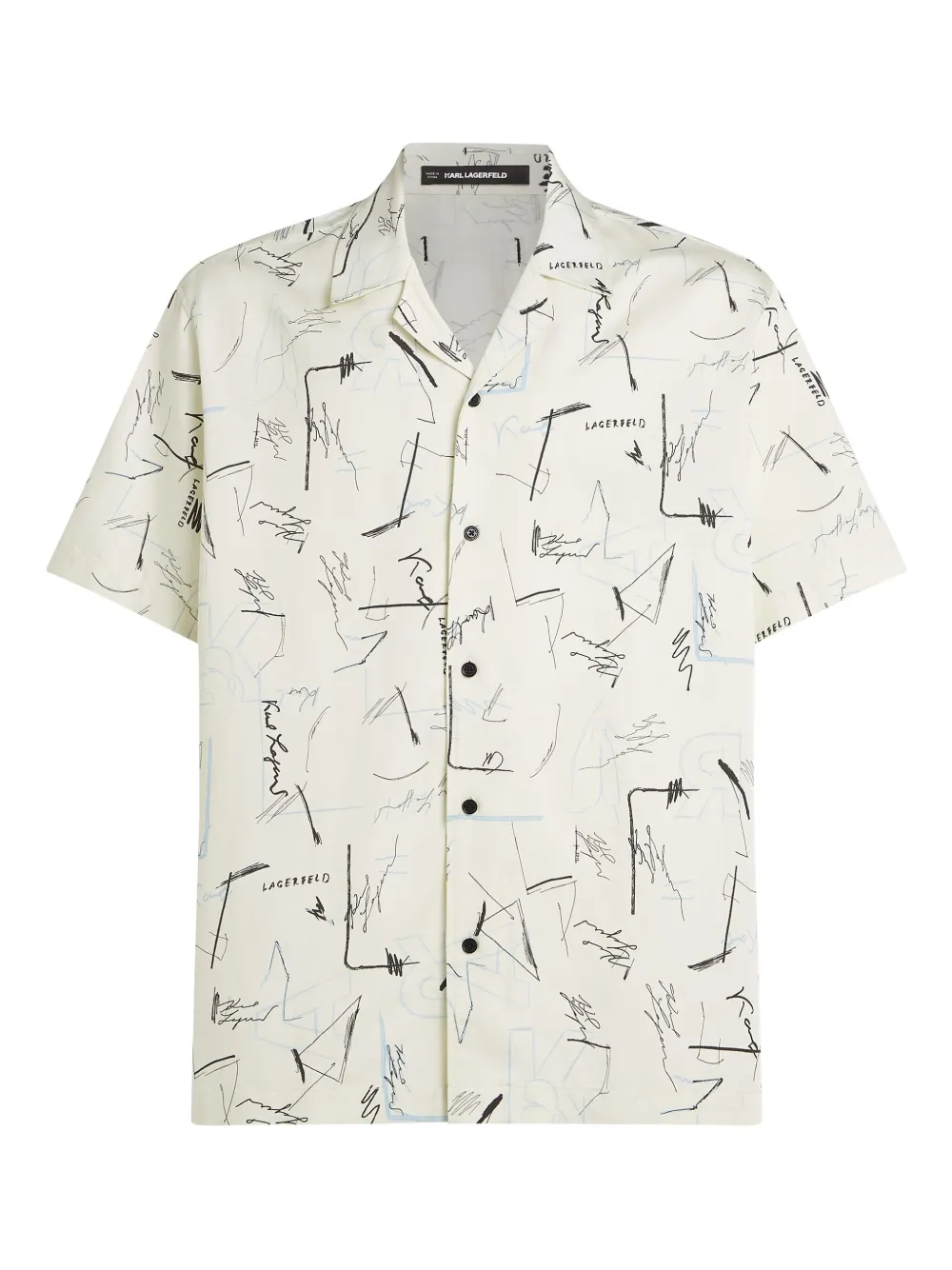 Karl Lagerfeld Overhemd met print Wit