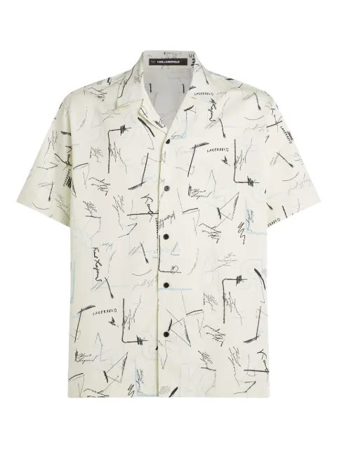 Karl Lagerfeld printed shirt