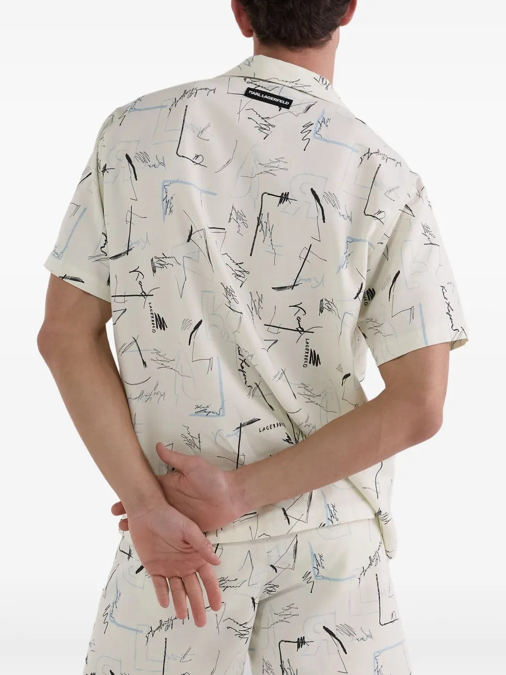 Karl Lagerfeld Overhemd met print Wit