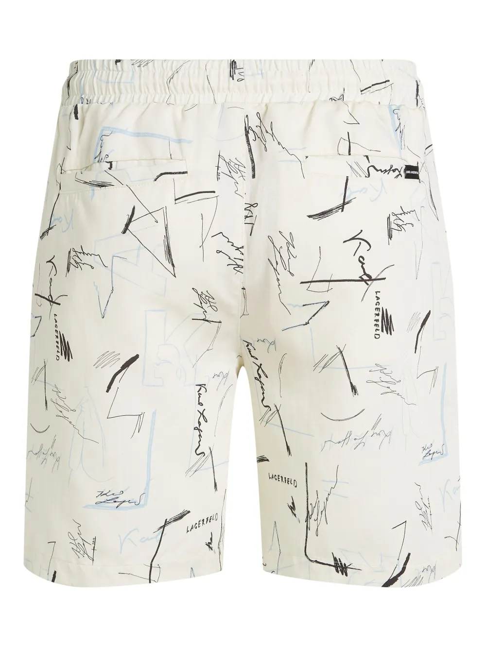 Karl Lagerfeld Shorts met print Wit