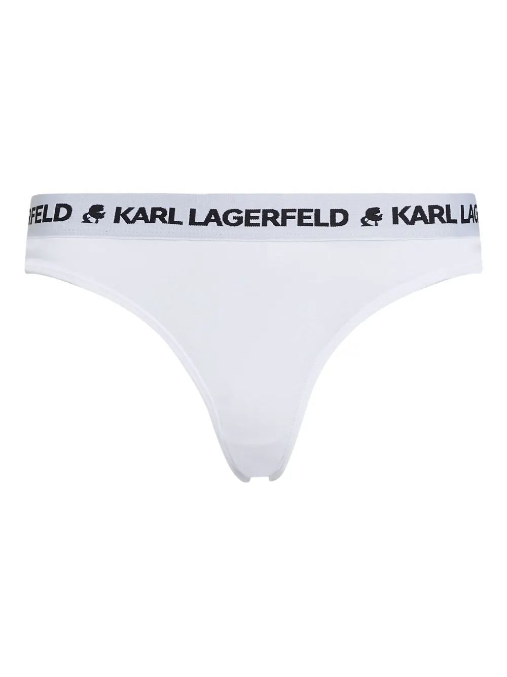 Karl Lagerfeld Drie slips met logoband - Wit