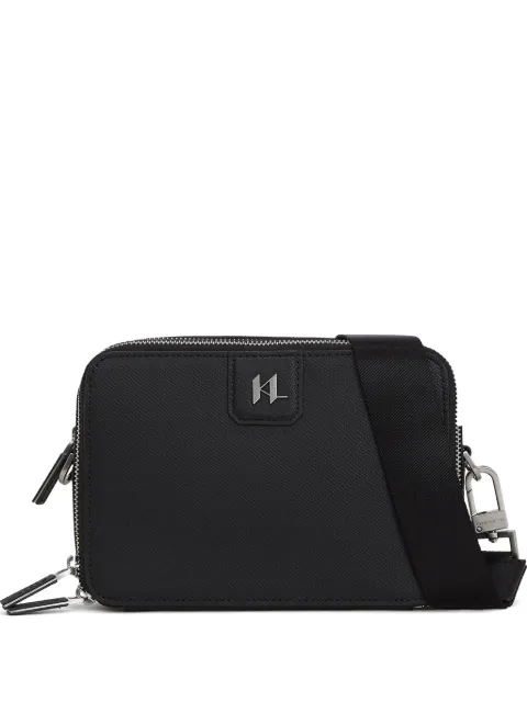 Karl Lagerfeld monogram leather camera bag