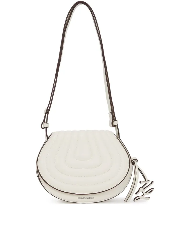 Karl Lagerfeld キルティング ショルダーバッグ | ホワイト | FARFETCH JP