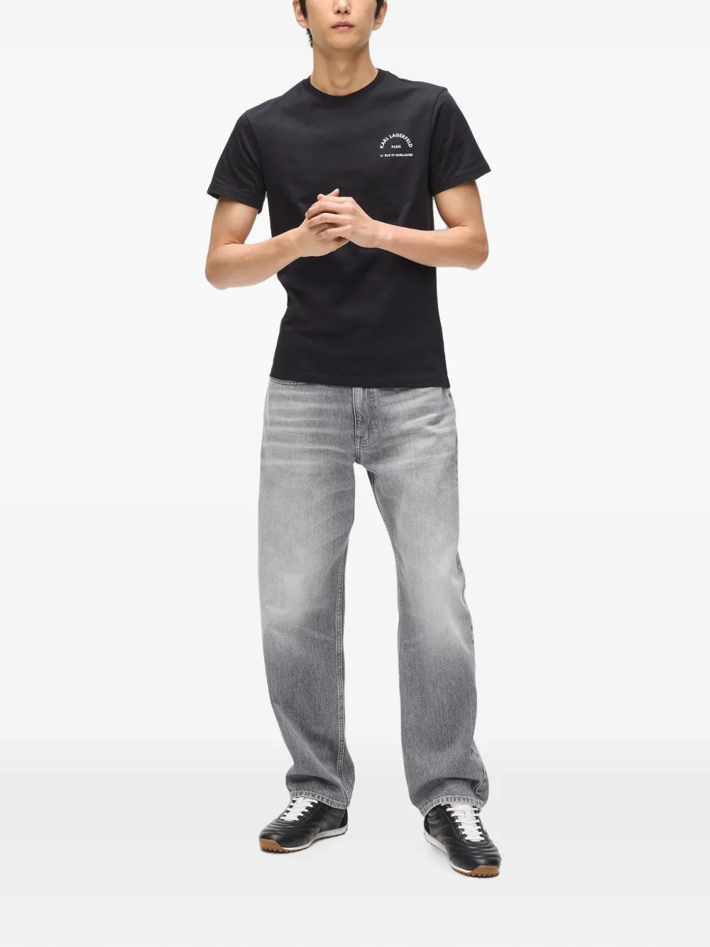 Karl Lagerfeld Rue St-Guillaume slim-fit T-shirt Zwart