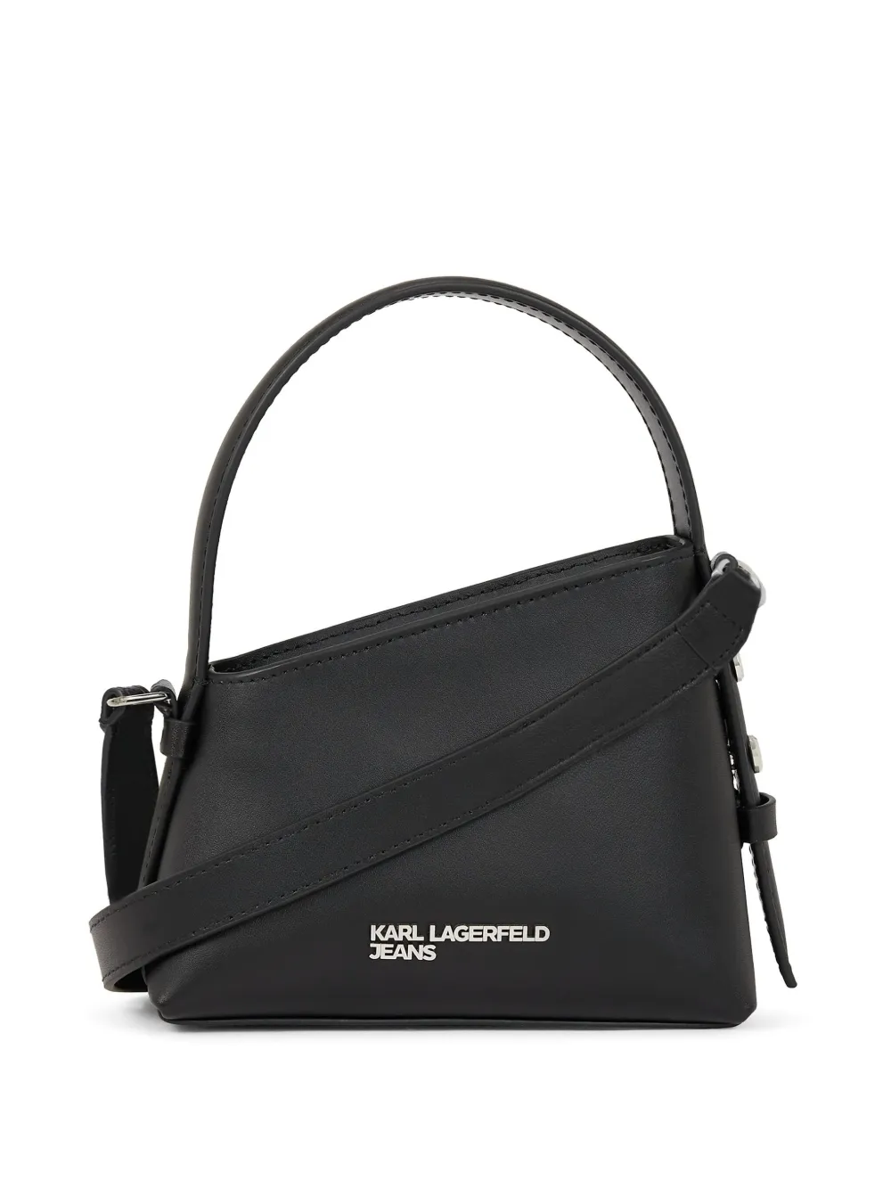 Karl Lagerfeld Jeans Geo schoudertas met hoekig silhouet Zwart