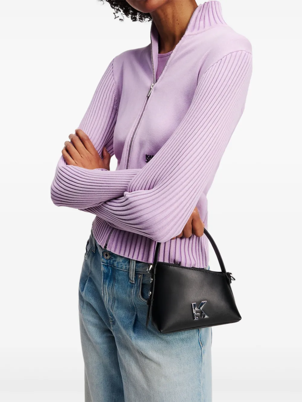 Karl Lagerfeld Jeans Geo angular-silhouette shoulder bag | Image 2
