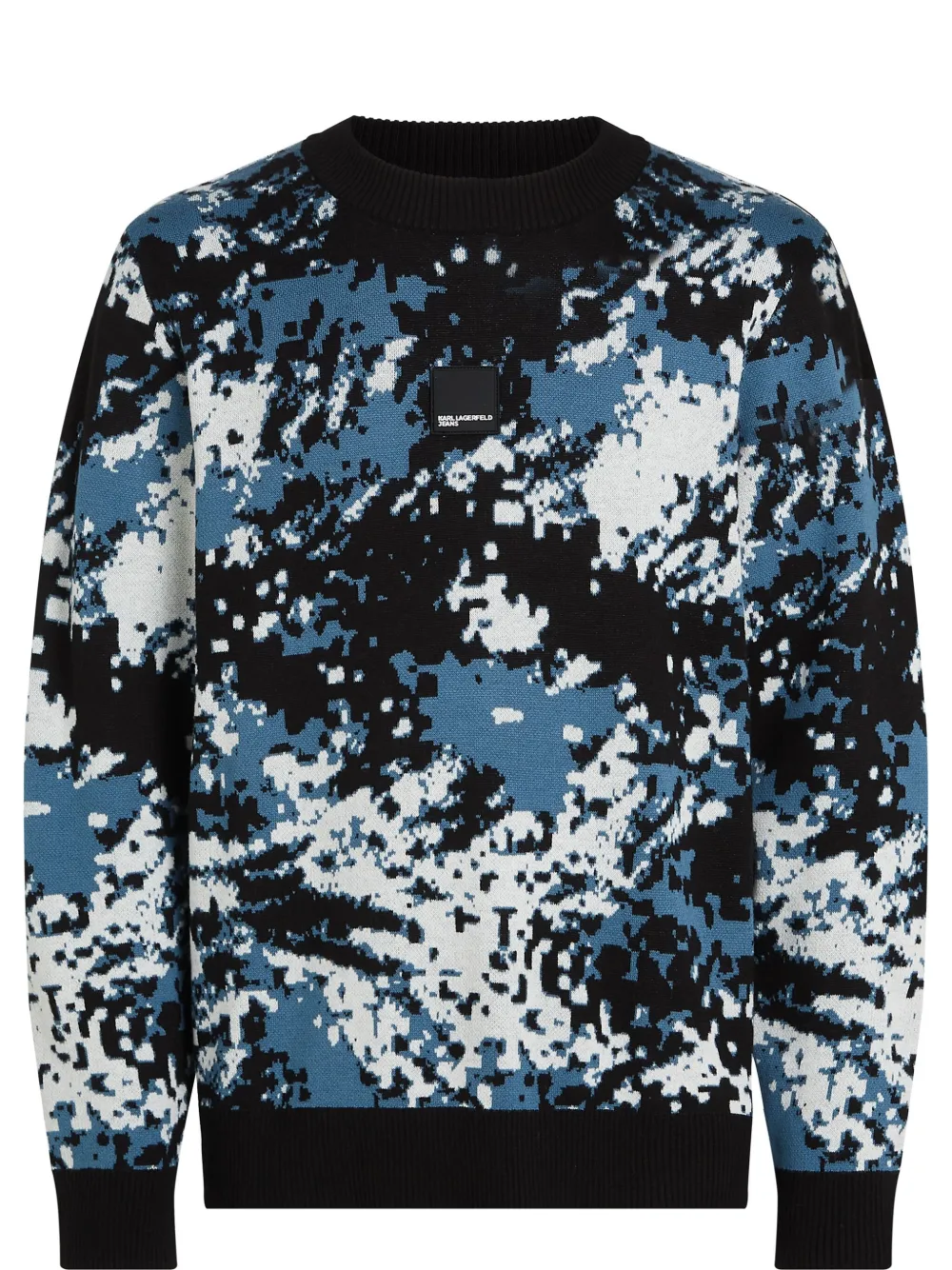 Karl Lagerfeld Jeans all-over-print jumper | Blue | Image 1