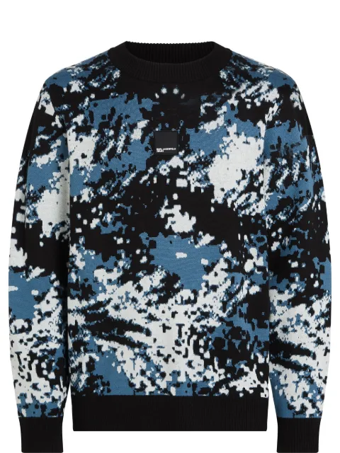 Karl Lagerfeld Jeans all-over-print jumper