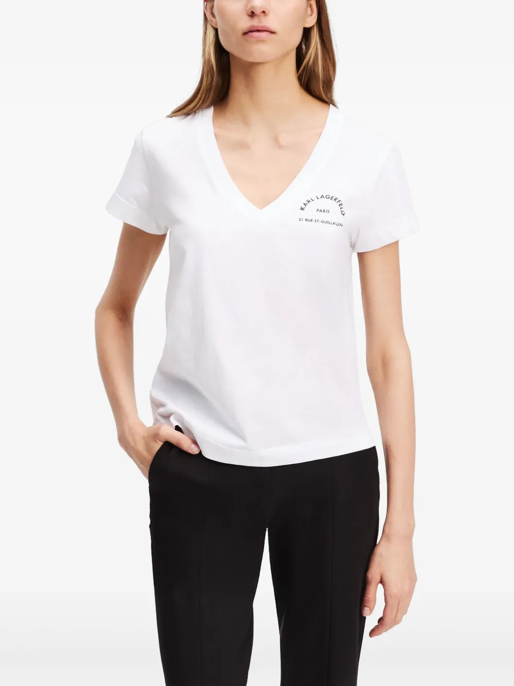 Karl Lagerfeld T-shirt Rue St-Guillaume | Top | Image 3