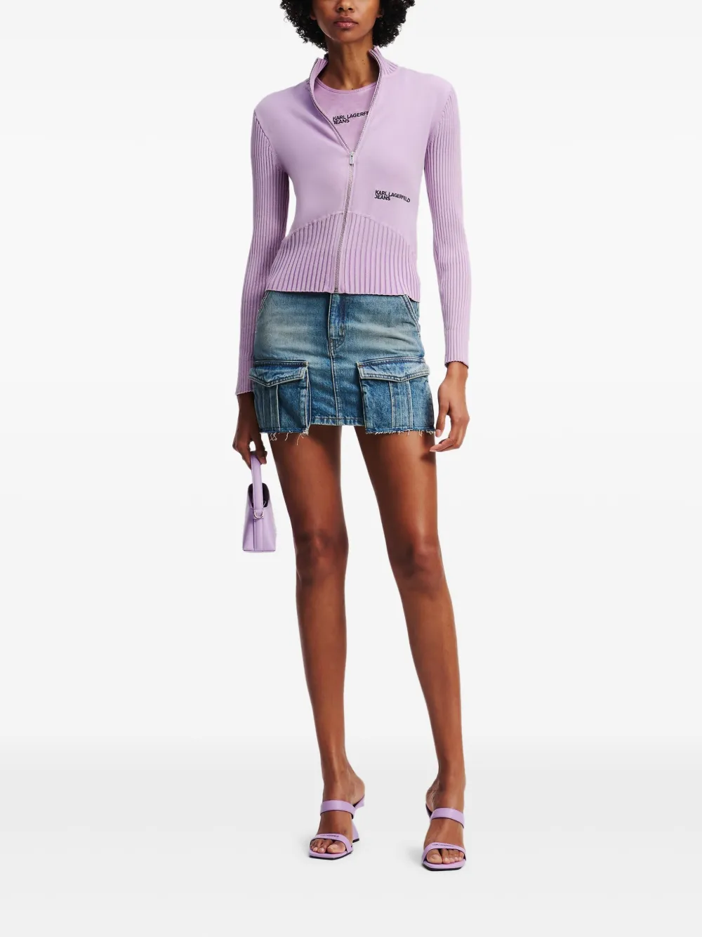 Karl Lagerfeld Jeans utility zip-up jumper | Jumpers | Image 2