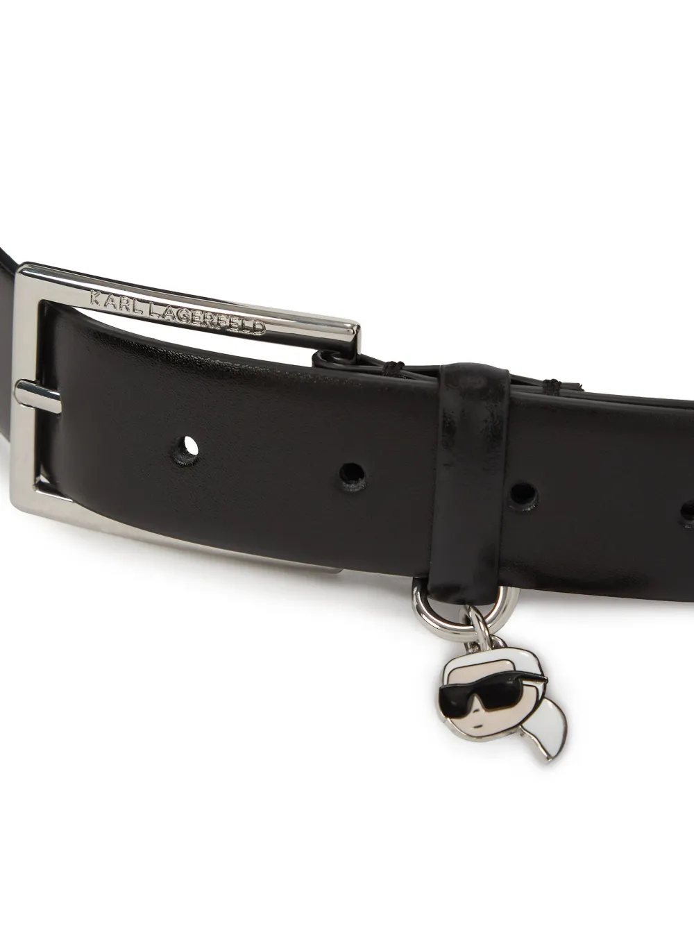Karl Lagerfeld Ikon riem Zwart