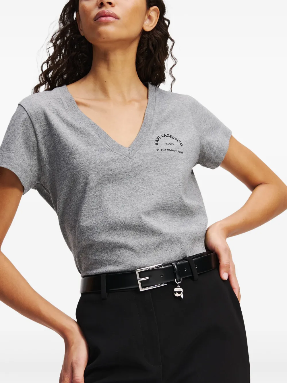 Karl Lagerfeld Ikon riem Zwart