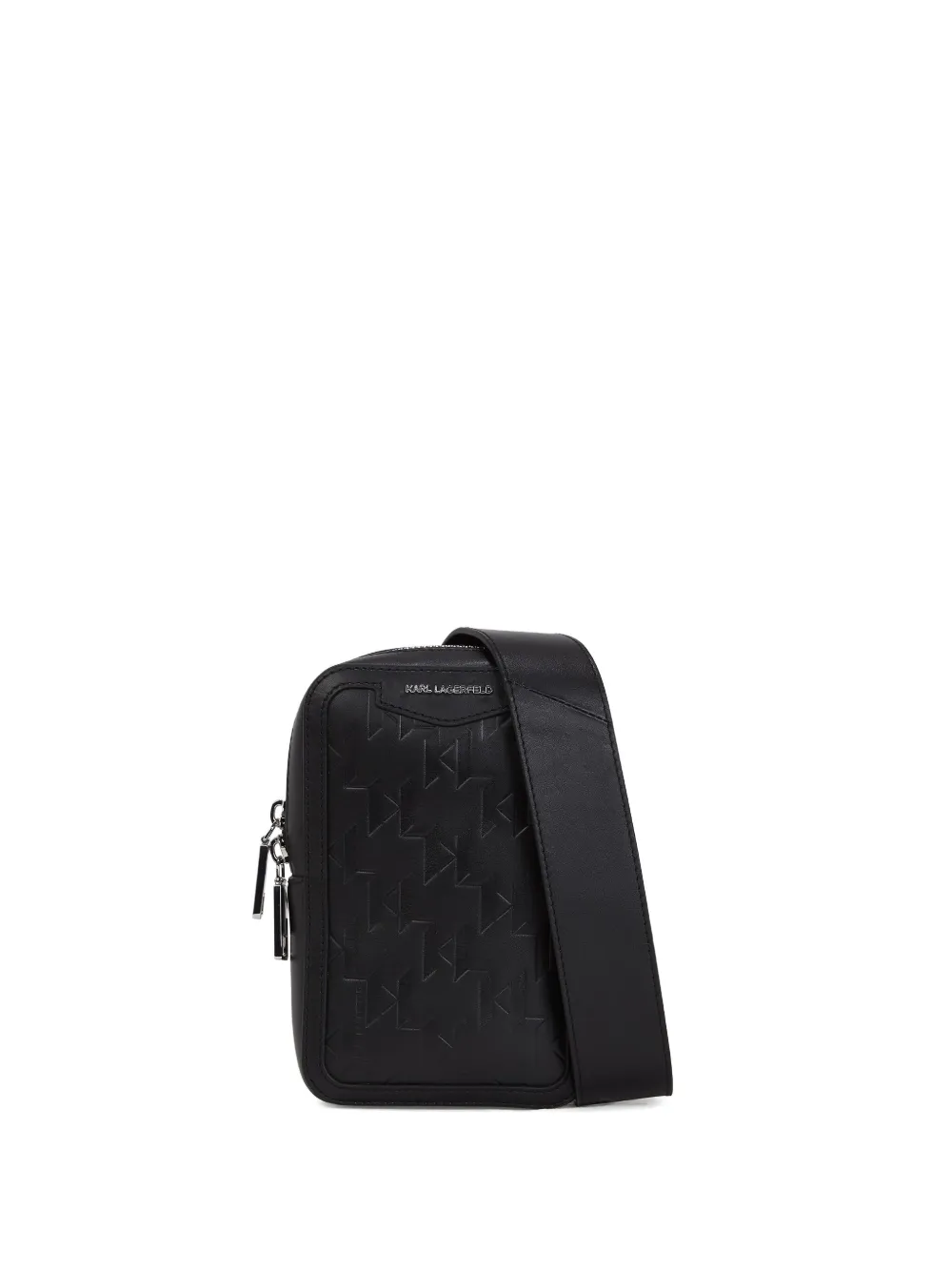 Karl Lagerfeld small K/Loom messenger bag | Black | Image 1