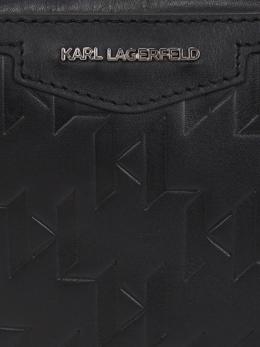 Karl Lagerfeld Kleine Loom leren tas Zwart