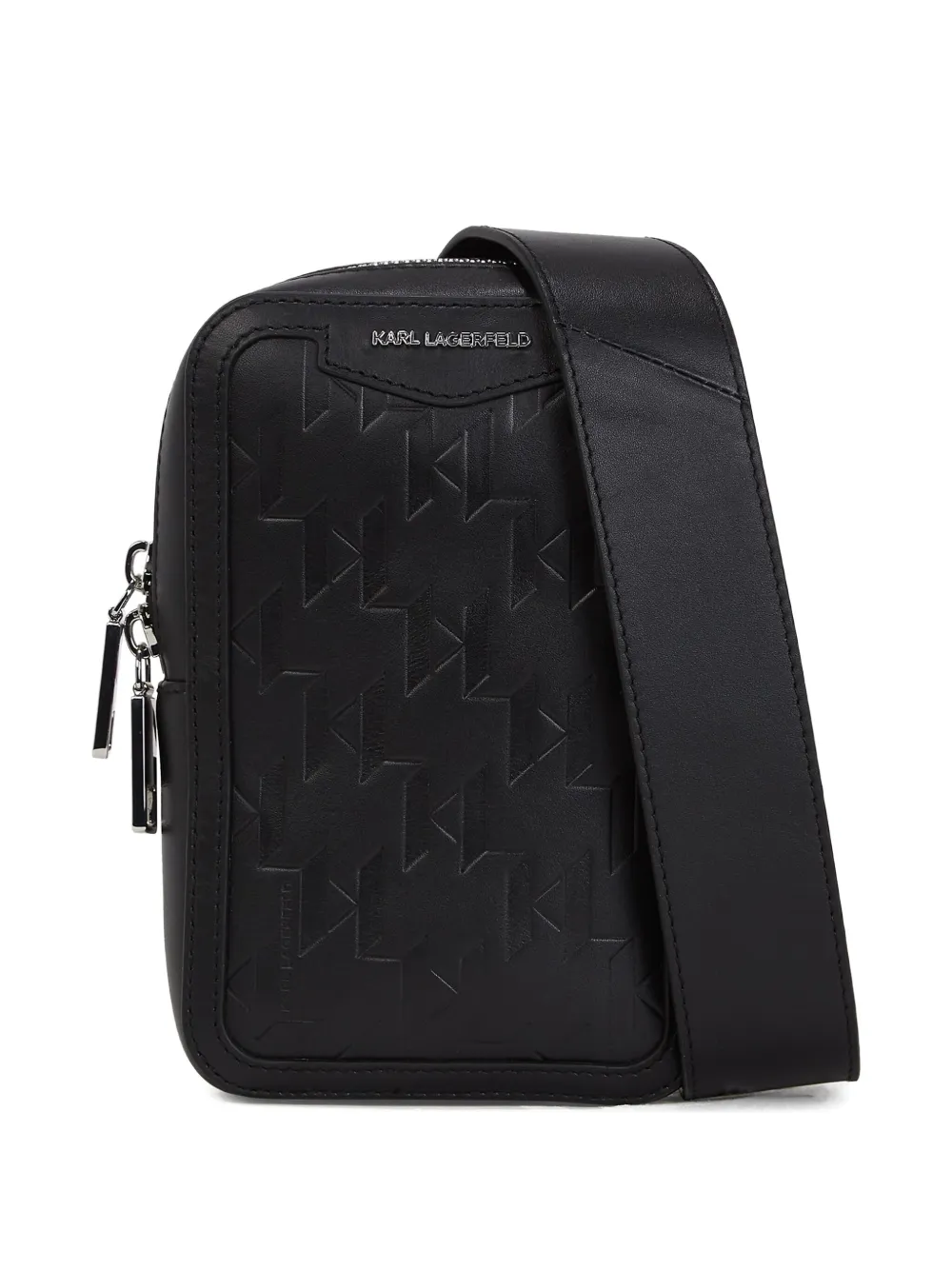 Karl Lagerfeld Kleine Loom leren tas Zwart