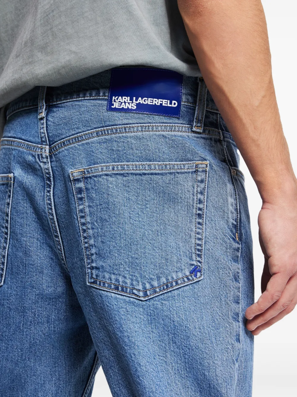 Karl Lagerfeld Jeans Straight jeans Blauw