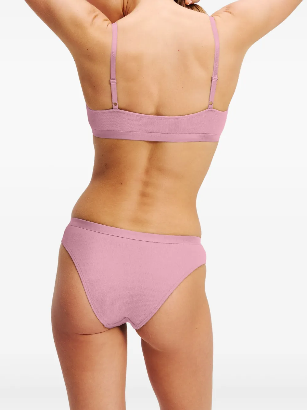 Shop Karl Lagerfeld Ikon Brazilian Briefs (pack Of Three) In Pink