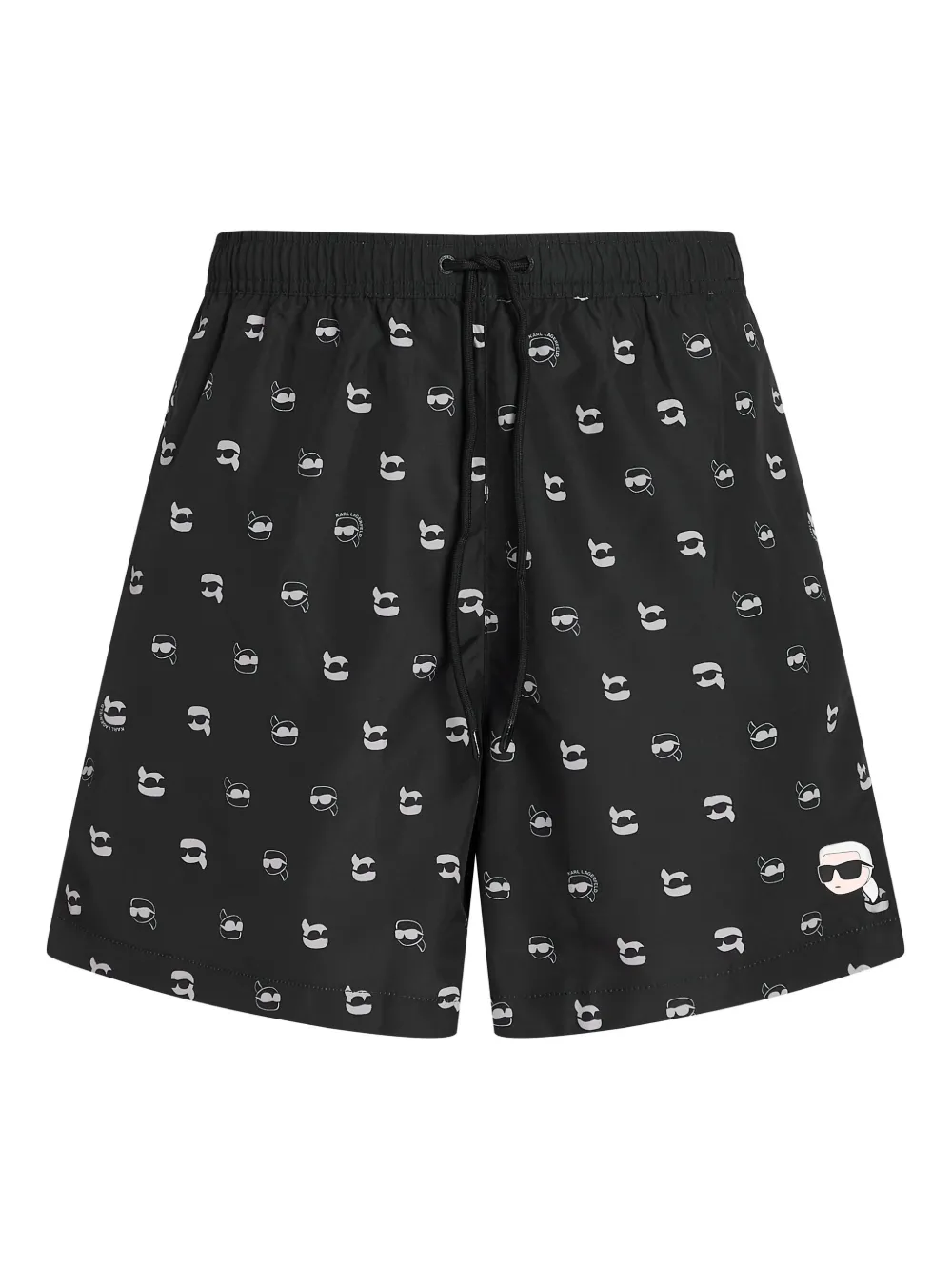 Karl Lagerfeld shorts de playa Ikon | negro | Image 1
