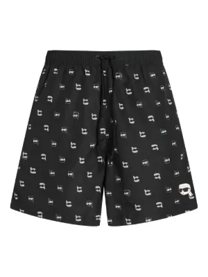FENDI FF-logo Print Swim Shorts | Black | FARFETCH