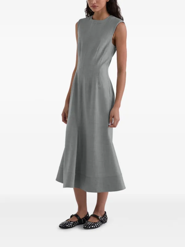 Karl Lagerfeld Tailored Midi Dress | Grey | FARFETCH Karl Lagerfeld Tailored Midi Dress | Grey | FARFETCH