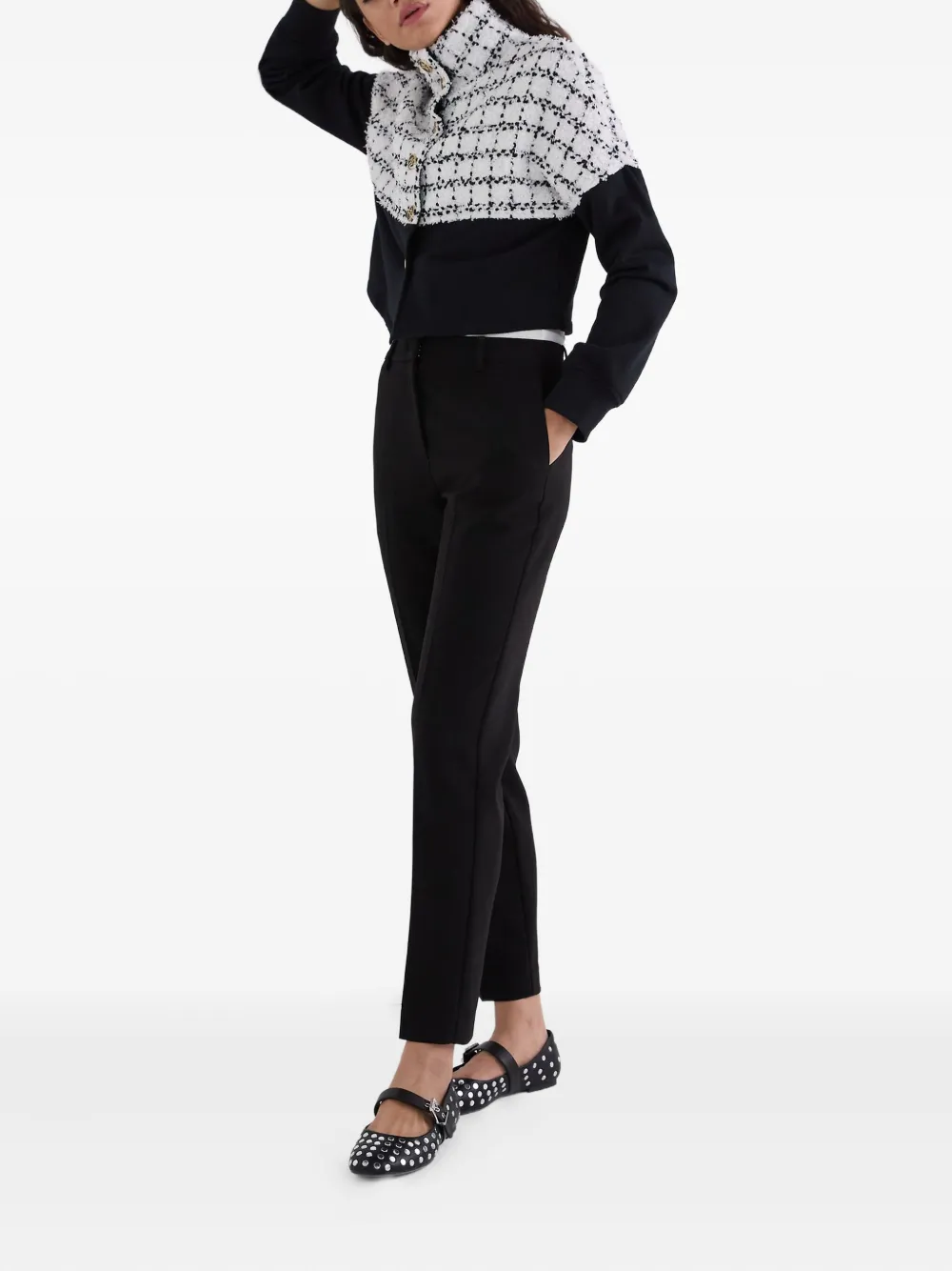 Karl Lagerfeld Broek met geborduurd logo Zwart