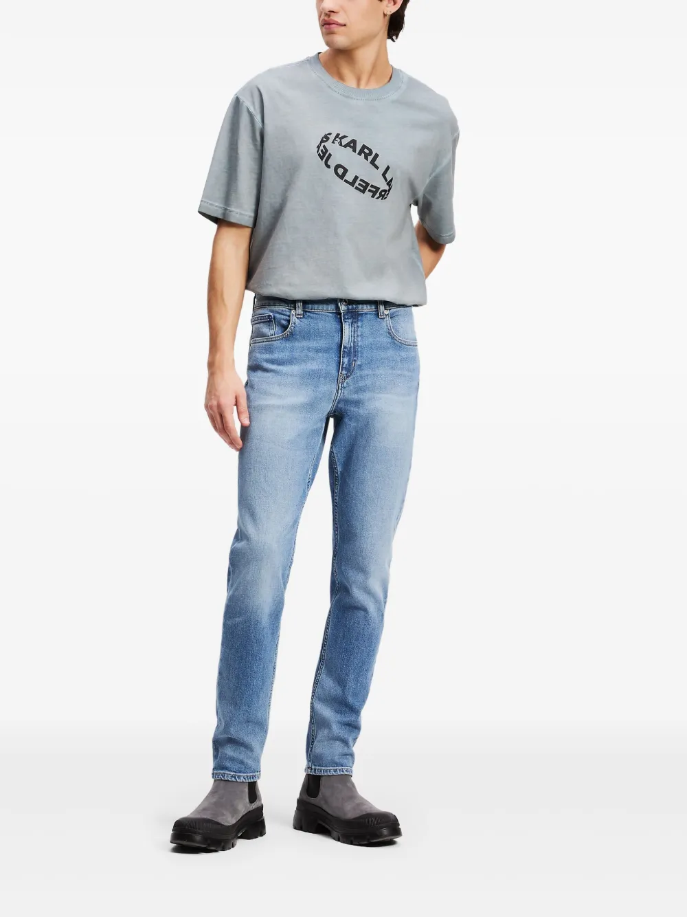 Karl Lagerfeld Jeans Slim-fit jeans Blauw