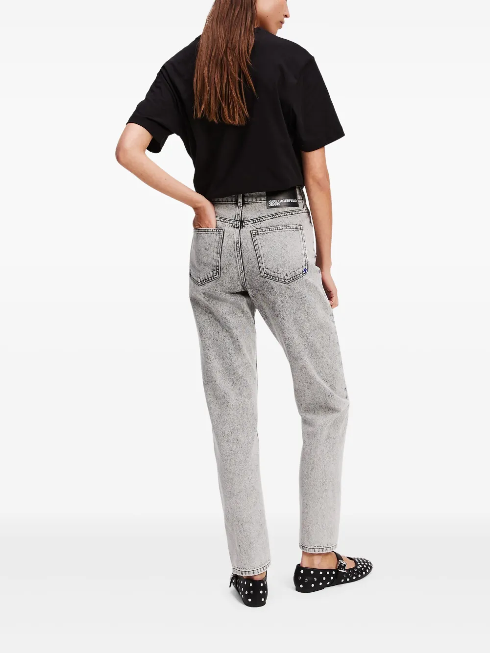 Karl Lagerfeld Jeans High waist jeans Grijs