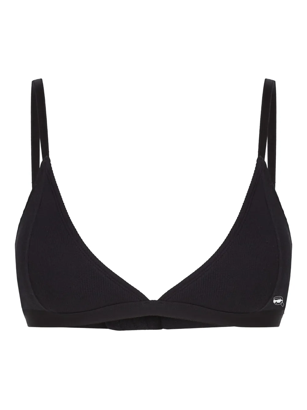Shop Karl Lagerfeld Ikon Bra In Black