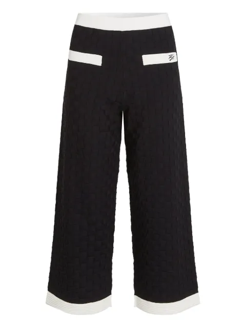 Karl Lagerfeld contrast-piping knitted trousers