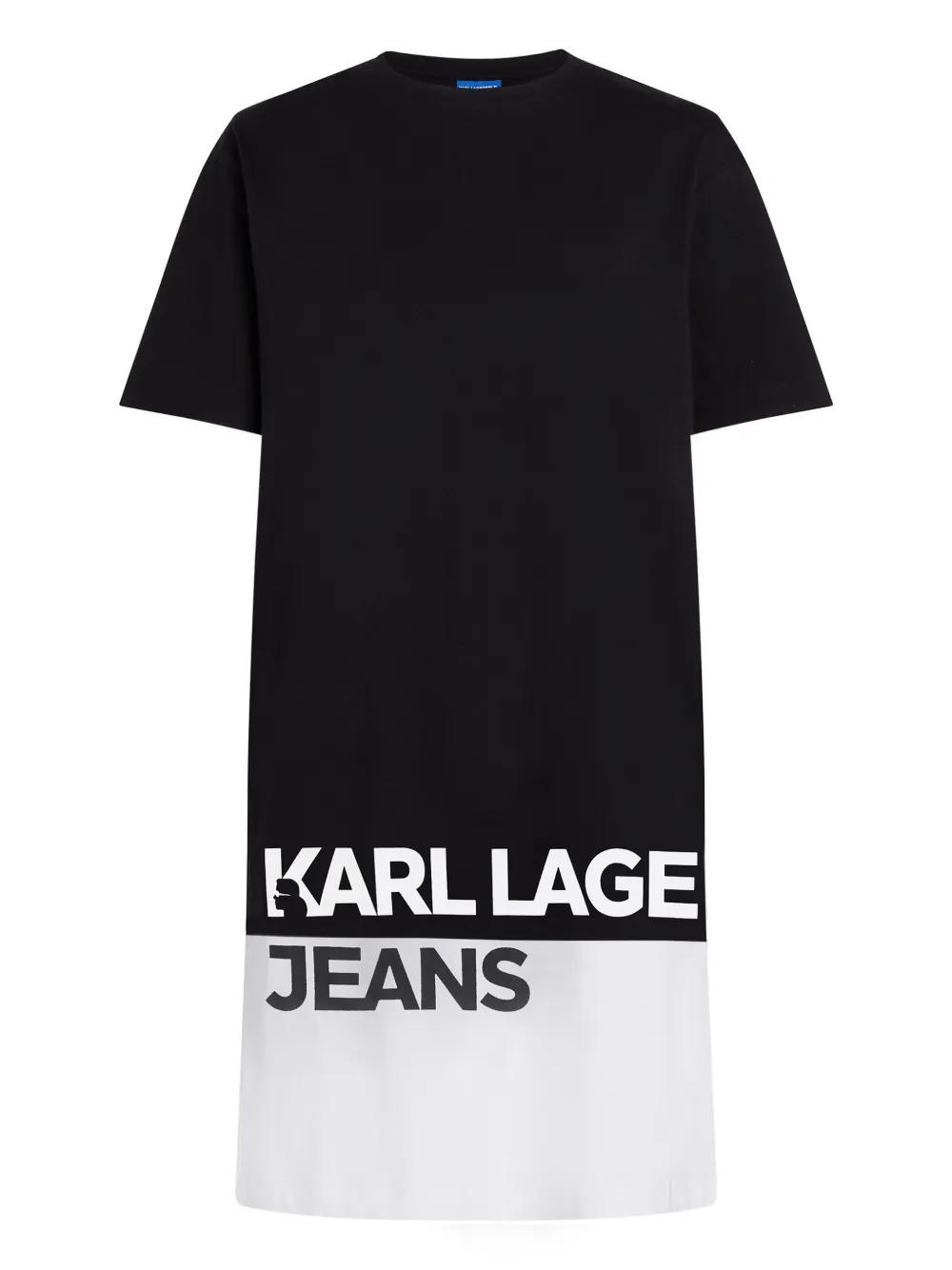 Karl Lagerfeld Jeans Tweekleurige mini-jurk Zwart