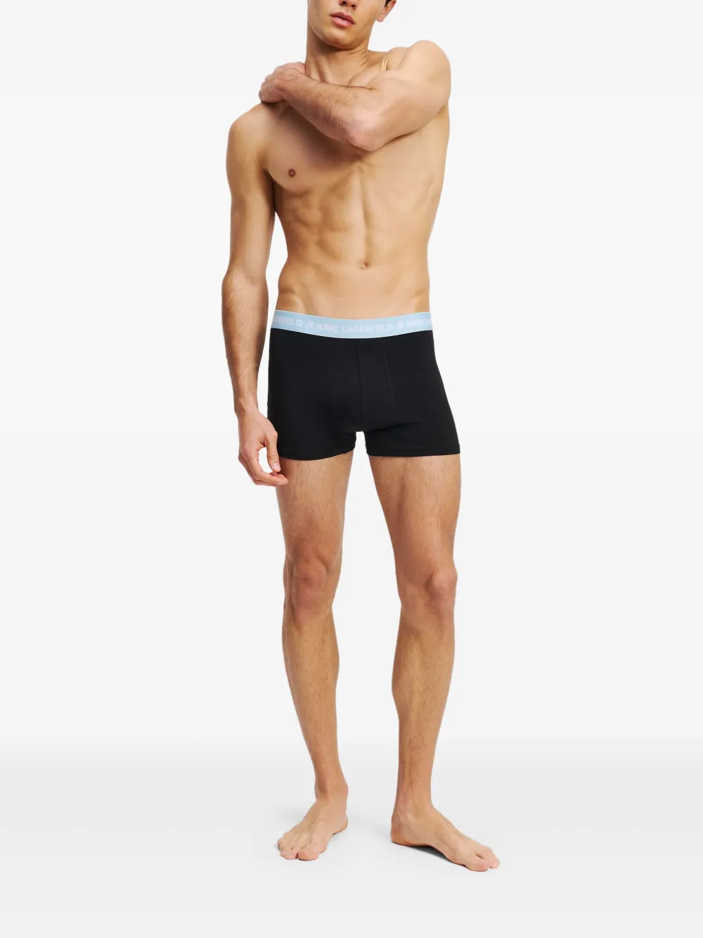 Karl Lagerfeld Boxershorts met logoband Zwart