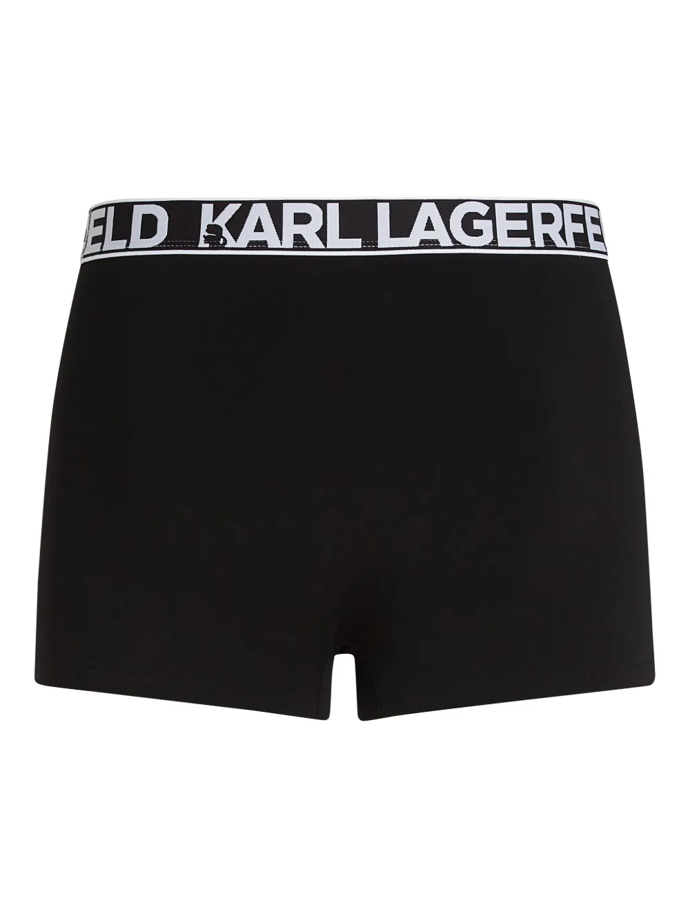 Karl Lagerfeld Drie boxershorts met logoband Zwart