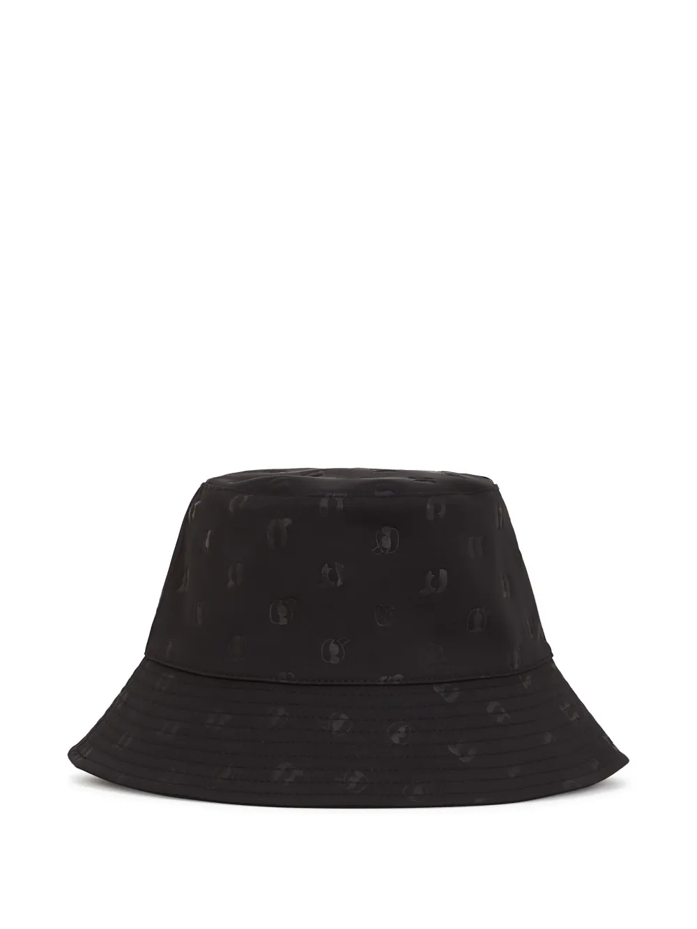 Karl Lagerfeld Ikon all-over-print bucket hat | Black | Image 1