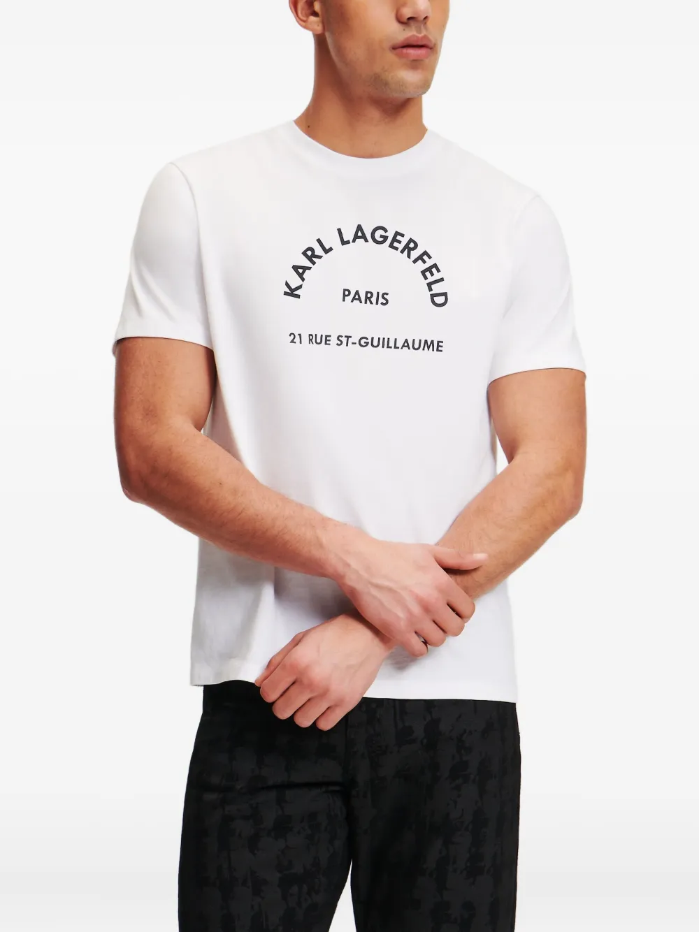Karl Lagerfeld Rue St-Guillaume T-shirt Wit