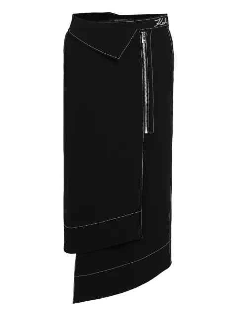 Karl Lagerfeld asymmetrisk kjol med kontrastsöm