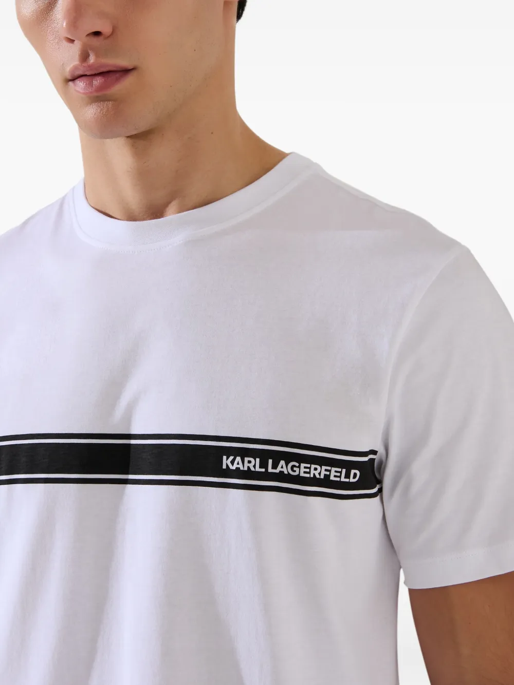 Karl Lagerfeld T-shirt met logo Wit