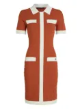 Karl Lagerfeld two-tone mini dress - Orange