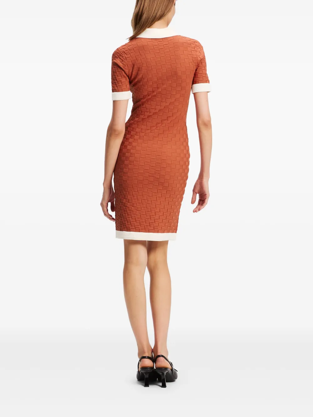 Karl Lagerfeld Tweekleurige mini-jurk Oranje