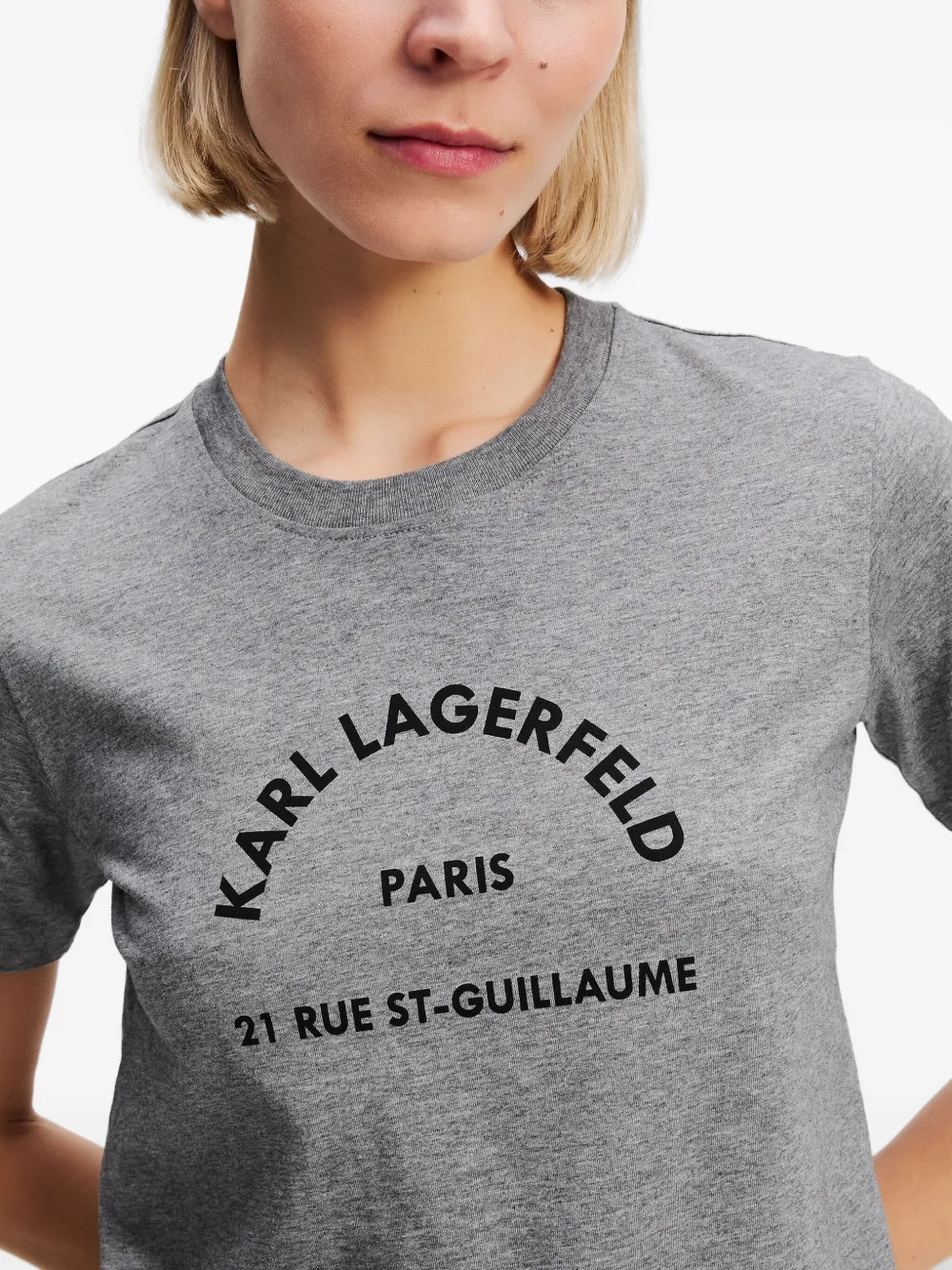 Karl Lagerfeld Rue St-Guillaume T-shirt Grijs