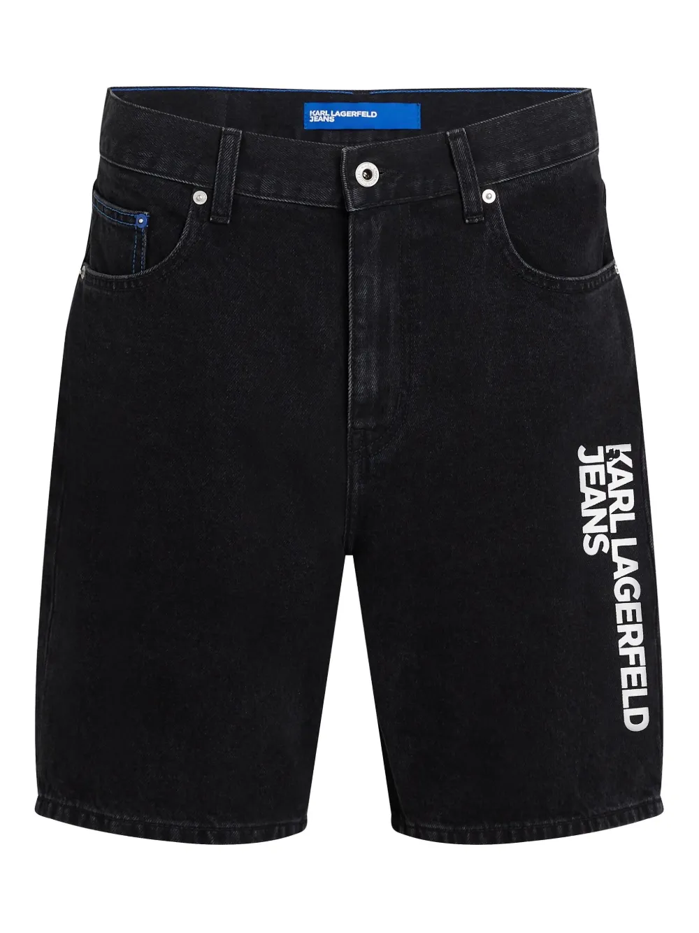 Karl Lagerfeld Jeans Shorts met logoprint Zwart