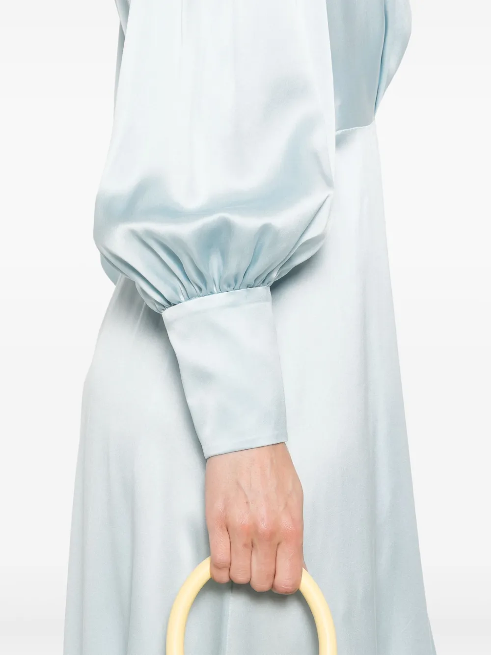 ZIMMERMANN Zijden midi-jurk Blauw