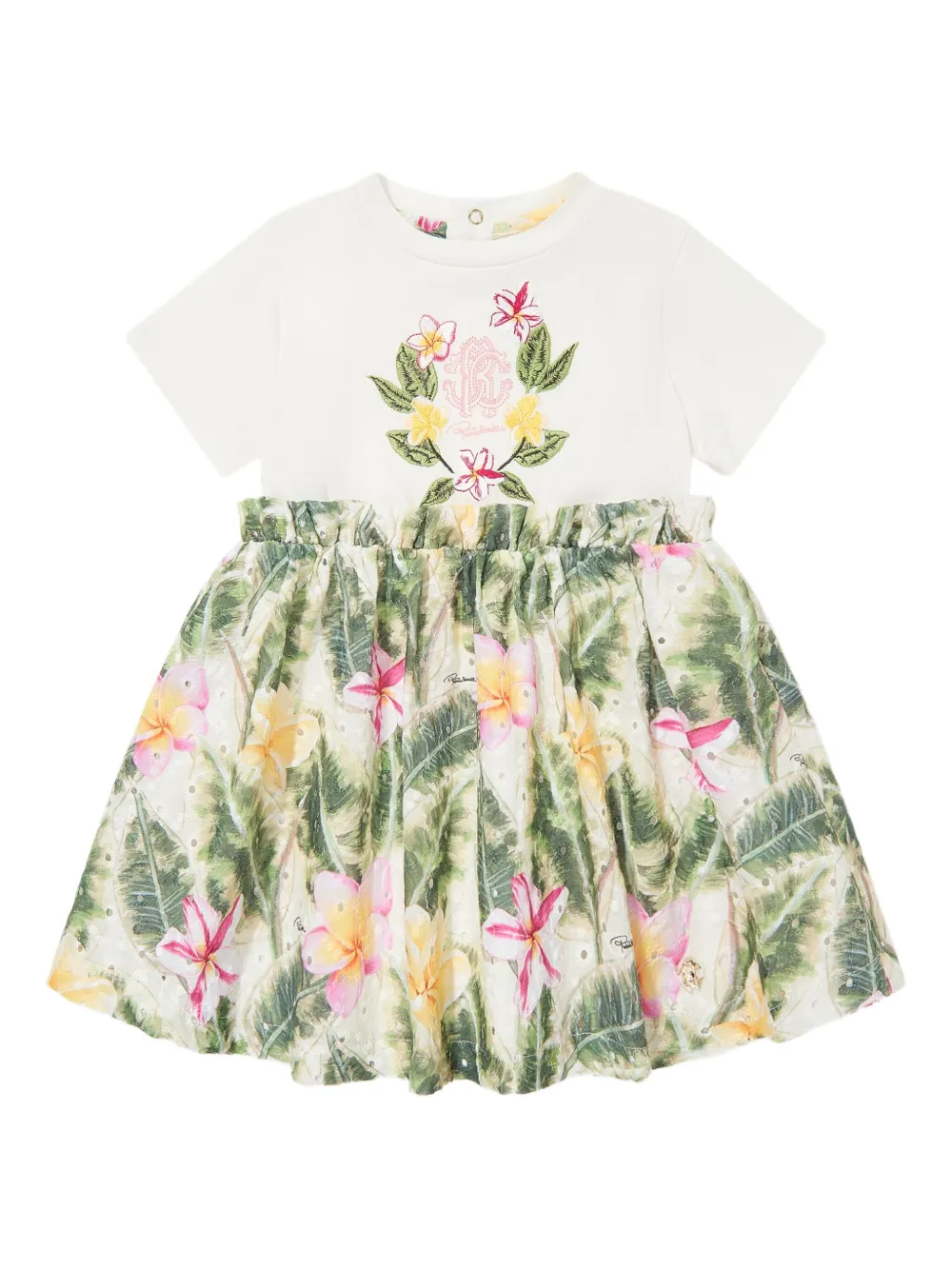 Roberto Cavalli Junior フローラル - ホワイト Roberto Cavalli Junior フローラル - ホワイト
