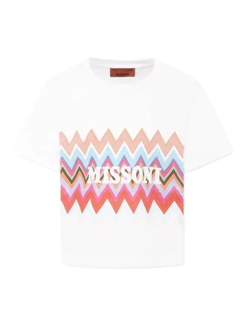 Missoni Kids playera con logo estampado