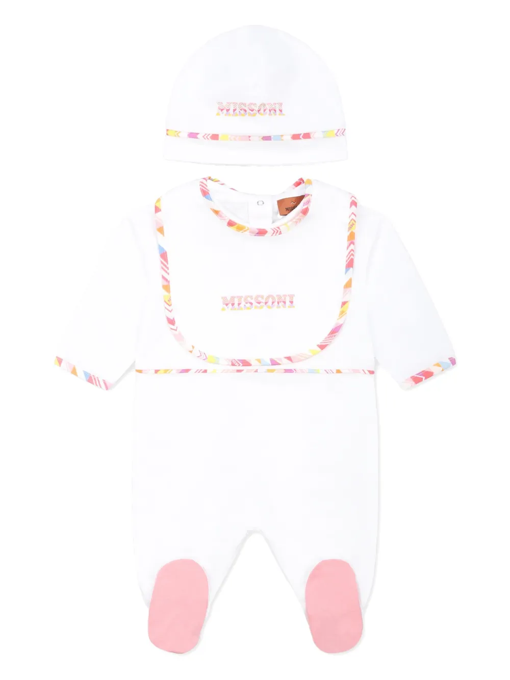 Missoni Kids Pyjama met logoprint Wit