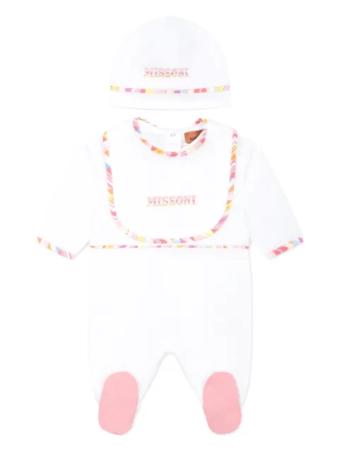 Missoni Kids pijama con logo estampado